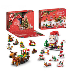 ChristmasBlocks: Kerstmis Advent Kalender Bouwen Blokken Set