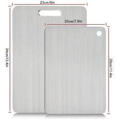 🏆Flash Sale⚡ Meer dan 50.000 verkocht! Bijna op - 💥🎉🔥Dubbelzijdige snijplank van roestvrij staal, de beste cadeaus