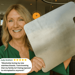 Vogue Waves™ Premium Stainless Steel Prep Board