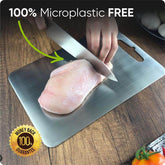 Vogue Waves™ Premium Stainless Steel Prep Board