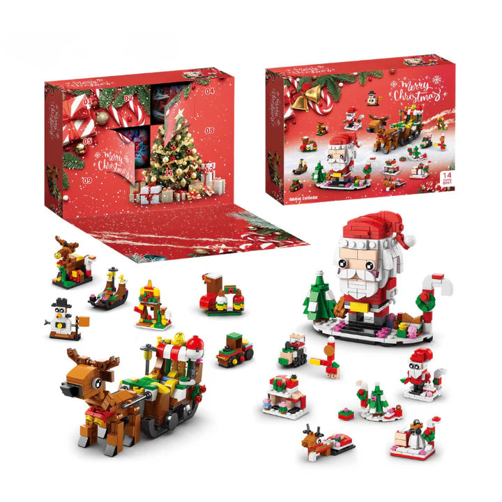 ChristmasBlocks: Kerstmis Advent Kalender Bouwen Blokken Set