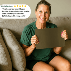 Vogue Waves™ Premium Stainless Steel Prep Board