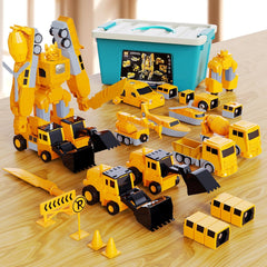 Magnetische Transformatietechniek Auto Geassembleerd Speelgoed 