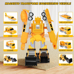 Magnetische Transformatietechniek Auto Geassembleerd Speelgoed 