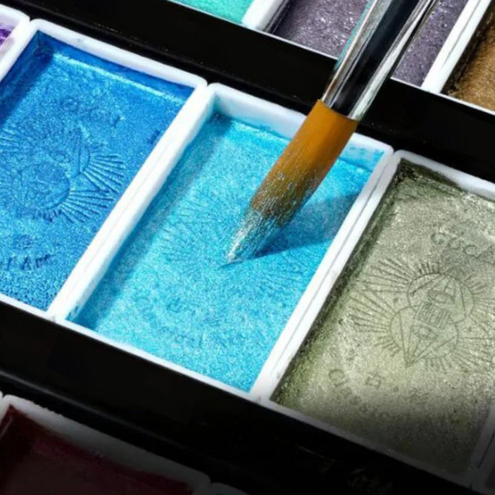 WatercolorPaint - Hoog Kwaliteit Pigment Aquarel Verf Set